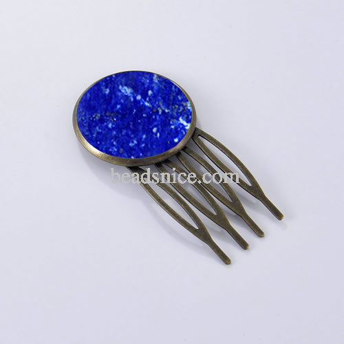 Bass Hair comb clips Cabochons bezels Great for DIY projects
