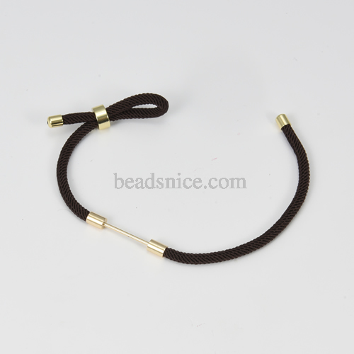 Milan black cotton rope creative stainless steel handmade bracelet