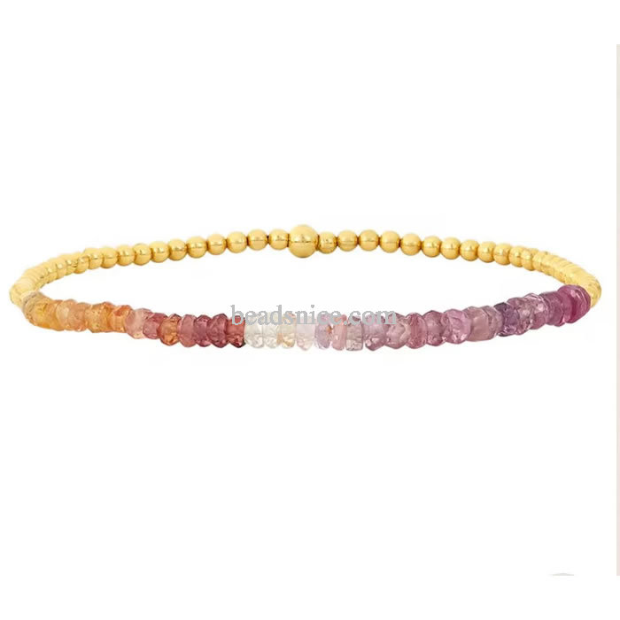 Signature bracelets ruby ombre 14k Gold filled jewelry