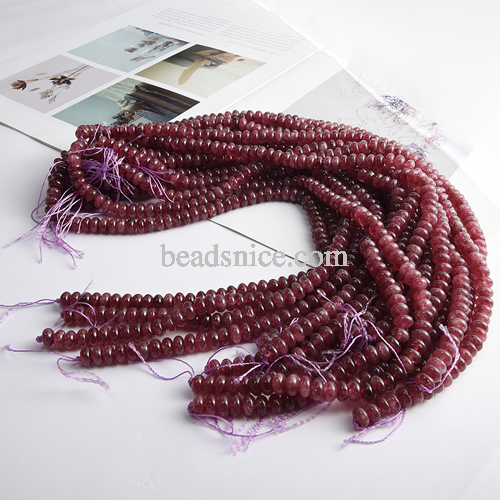 Natural Stone Beads European Style Beads Flat Loose Gemstone Beads