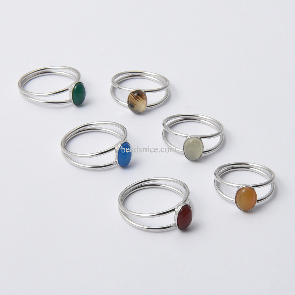 Sterling Silver Gemstone Ring