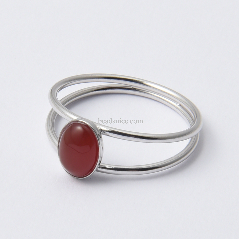 Sterling Silver Gemstone Ring