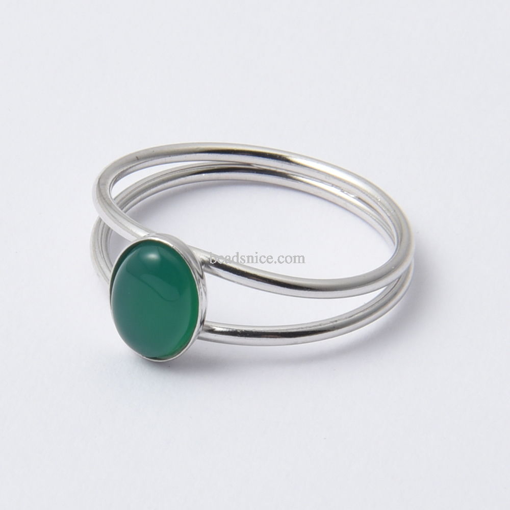 Sterling Silver Gemstone Ring