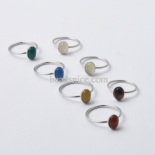 Sterling Silver Gemstone Ring