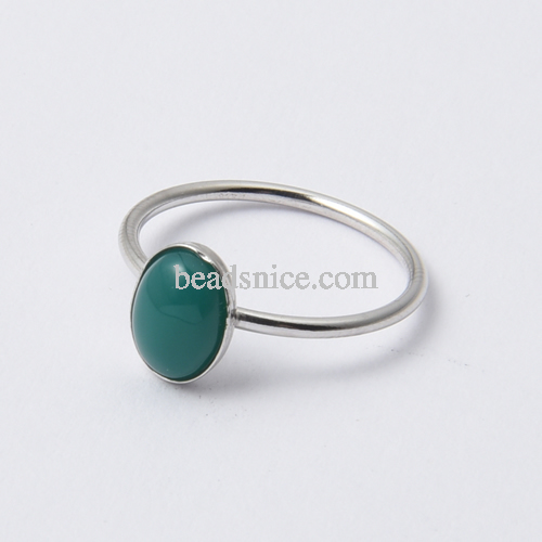 Sterling Silver Gemstone Ring