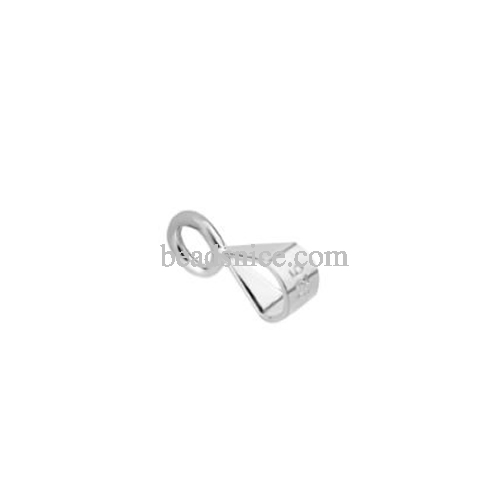 Sterling silver pendant bail tiny pendant bails closed rings wholesale jewelry accessories DIY