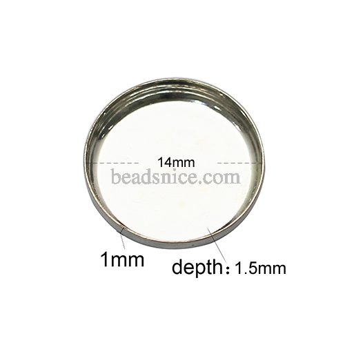 925 Silver Cabochon Settings bezel pendant