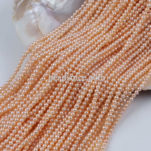 Natural Freshwater Pearl Punch 3-3.5mm Potato Beads