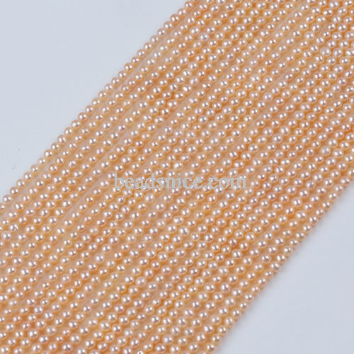 Natural Freshwater Pearl Punch 3-3.5mm Potato Beads