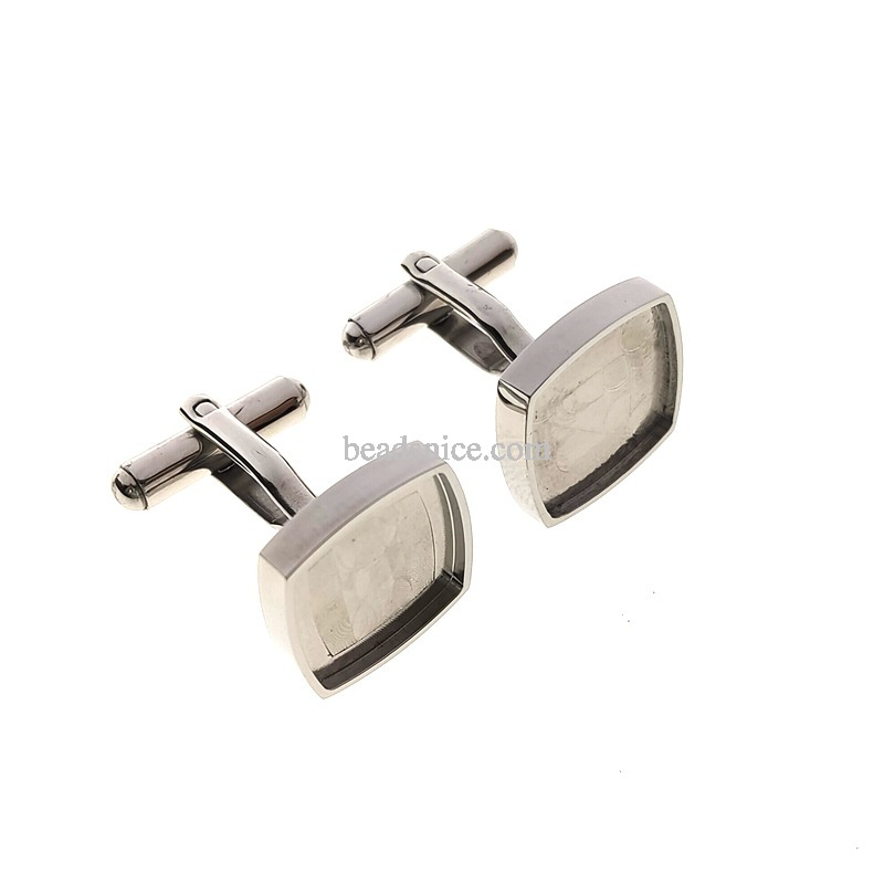 Stainless Steel Cufflink Base