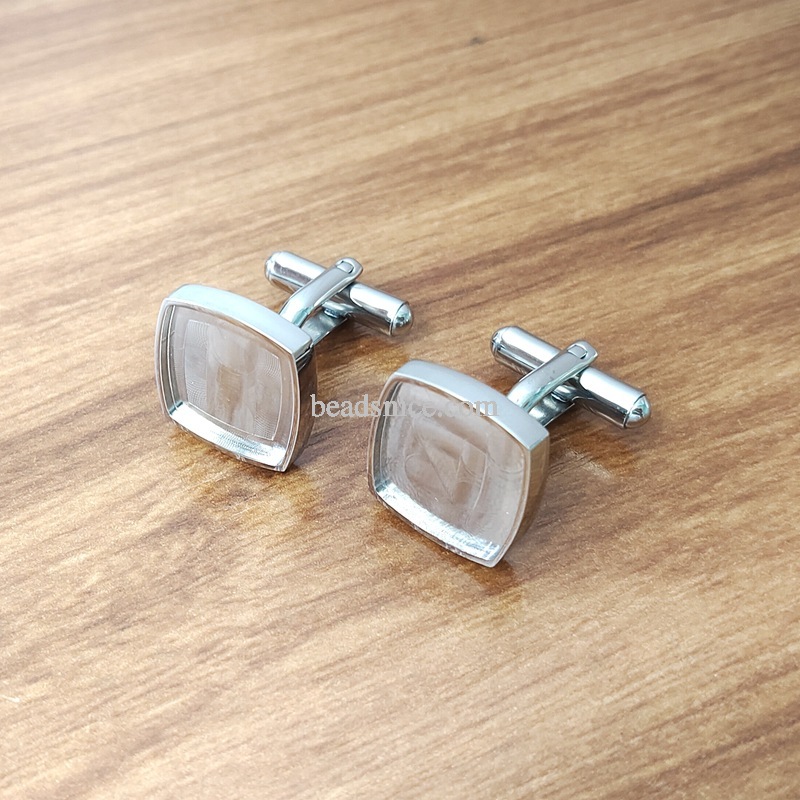 Stainless Steel Cufflink Base