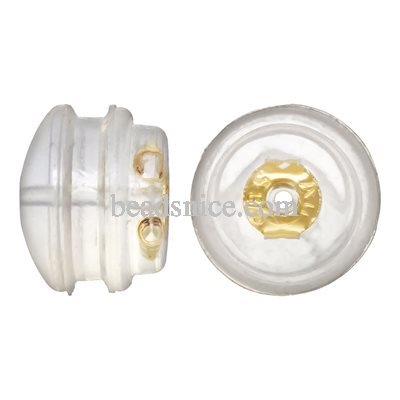 14K Gold 5.0mm Silicone Earring Back