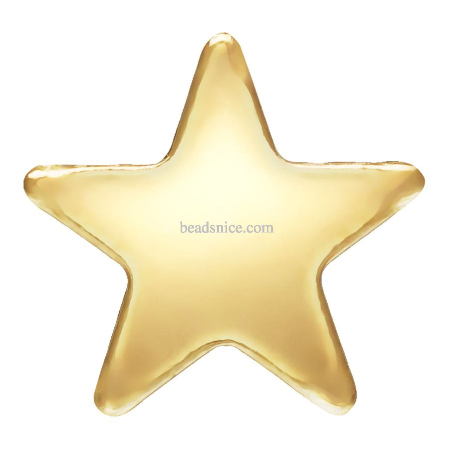 14K Gold bead 3.5mm Star Disc (0.3mm Thick)