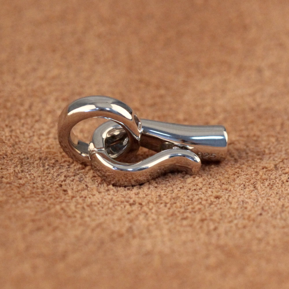 Sterling Silver Hook and Eye Clasp