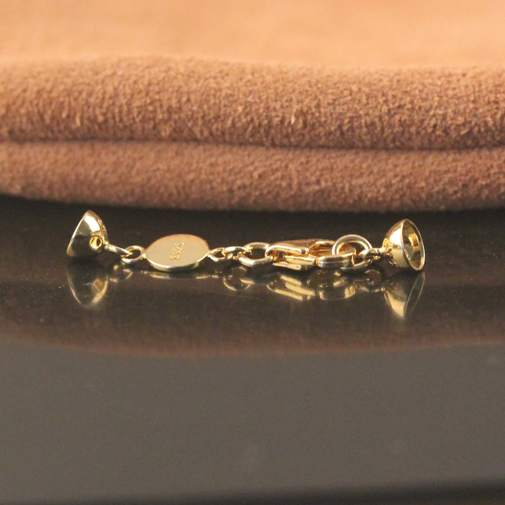 Sterling Silver Cord End Cap with Clasp