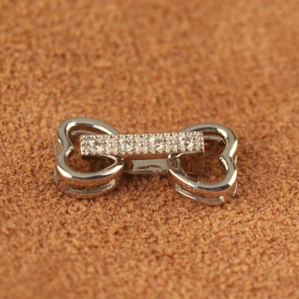 Sterling Silver Fold Over Necklace Clasp