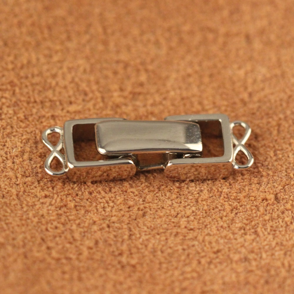 Sterling Silver Fold Over Necklace Clasp