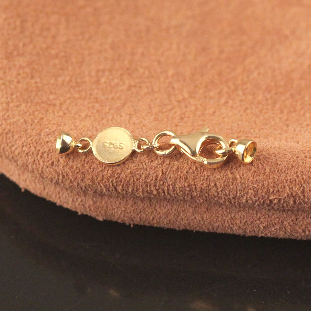 Sterling Silver Cord End Cap with Clasp