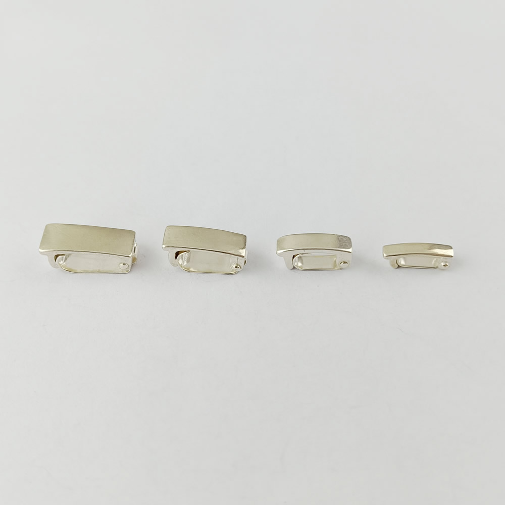Sterling Silver clasp watch buckle