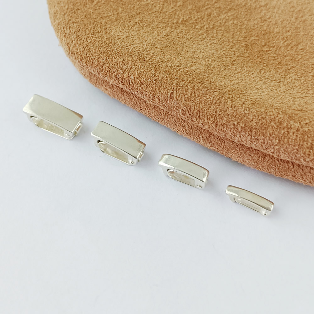 Sterling Silver clasp watch buckle