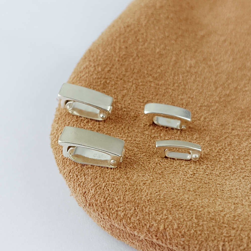 Sterling Silver clasp watch buckle