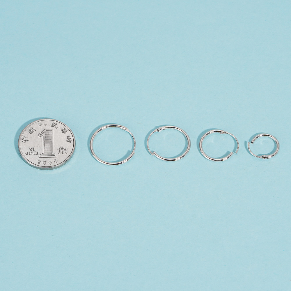 Sterling Silver Hoops Earring Components