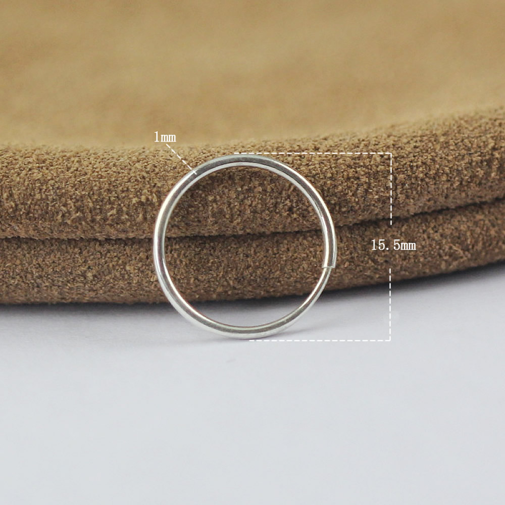 Sterling Silver Hoops Earring Components