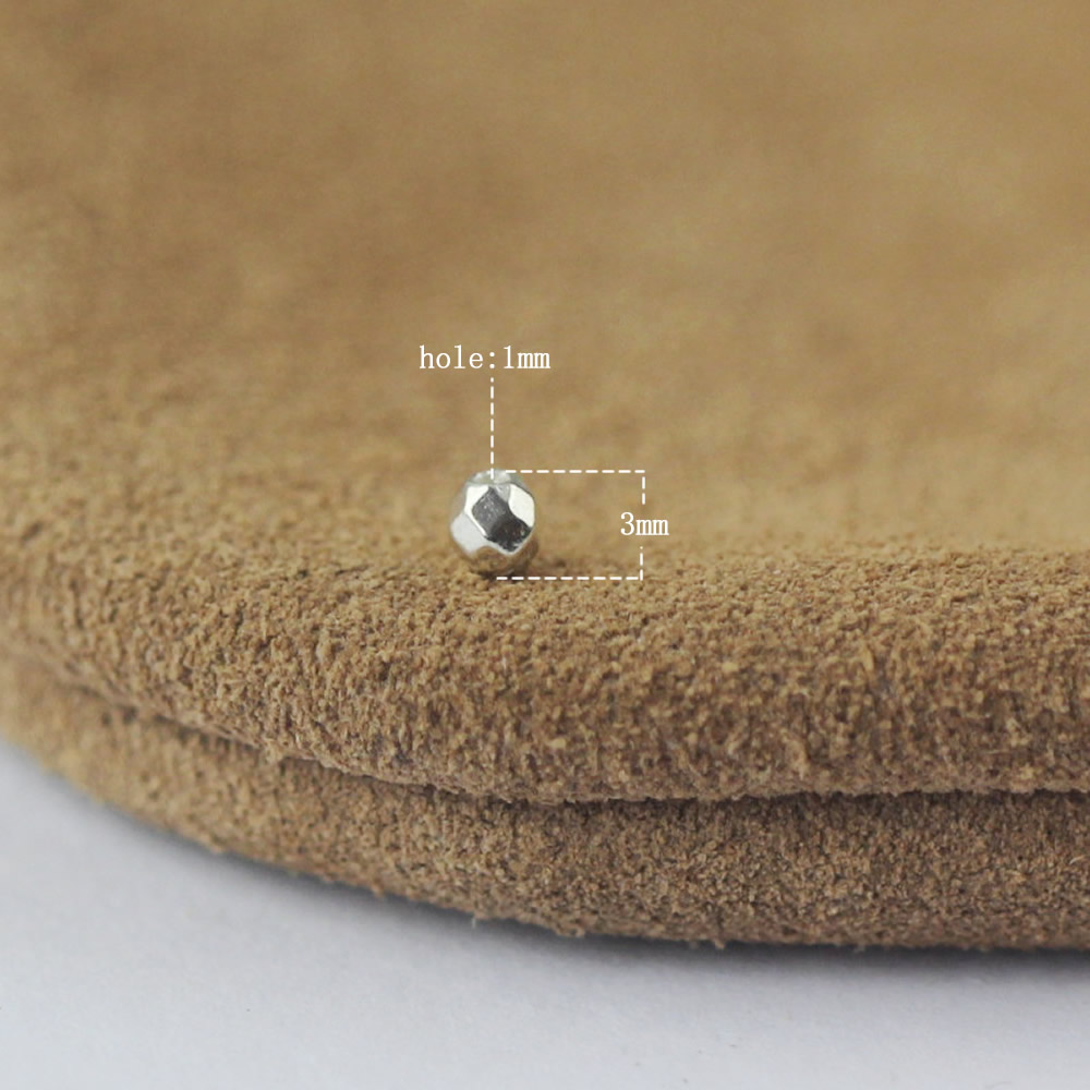 Sterling Silver Faceted Beads