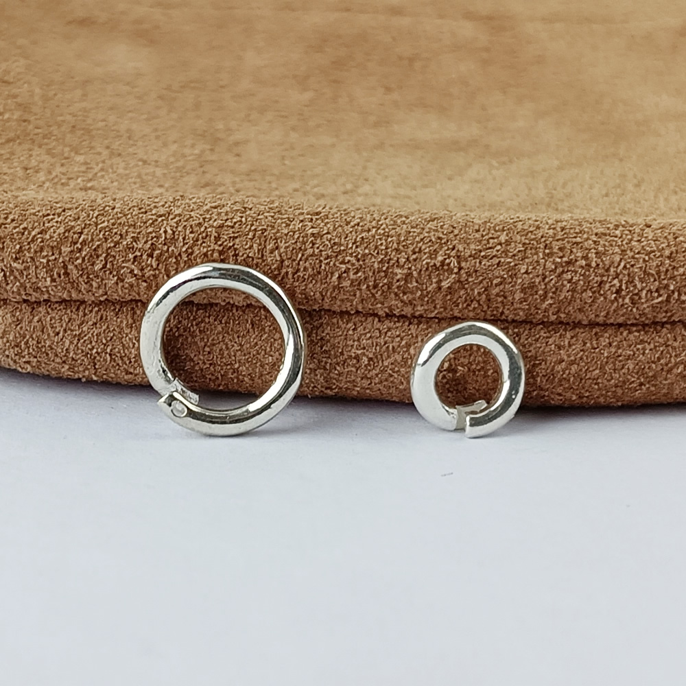 Sterling Silver Spring Rings Clasps
