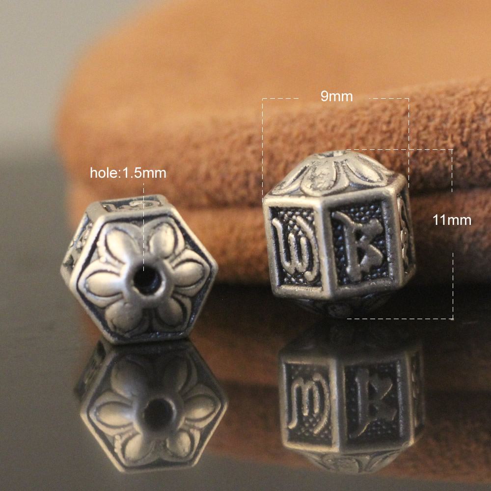 999 sterling silver beads