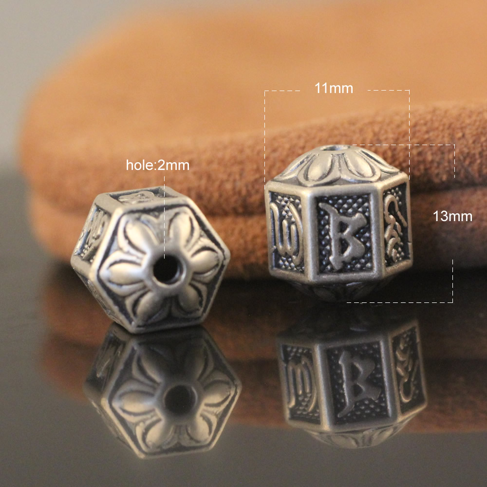 999 sterling silver beads