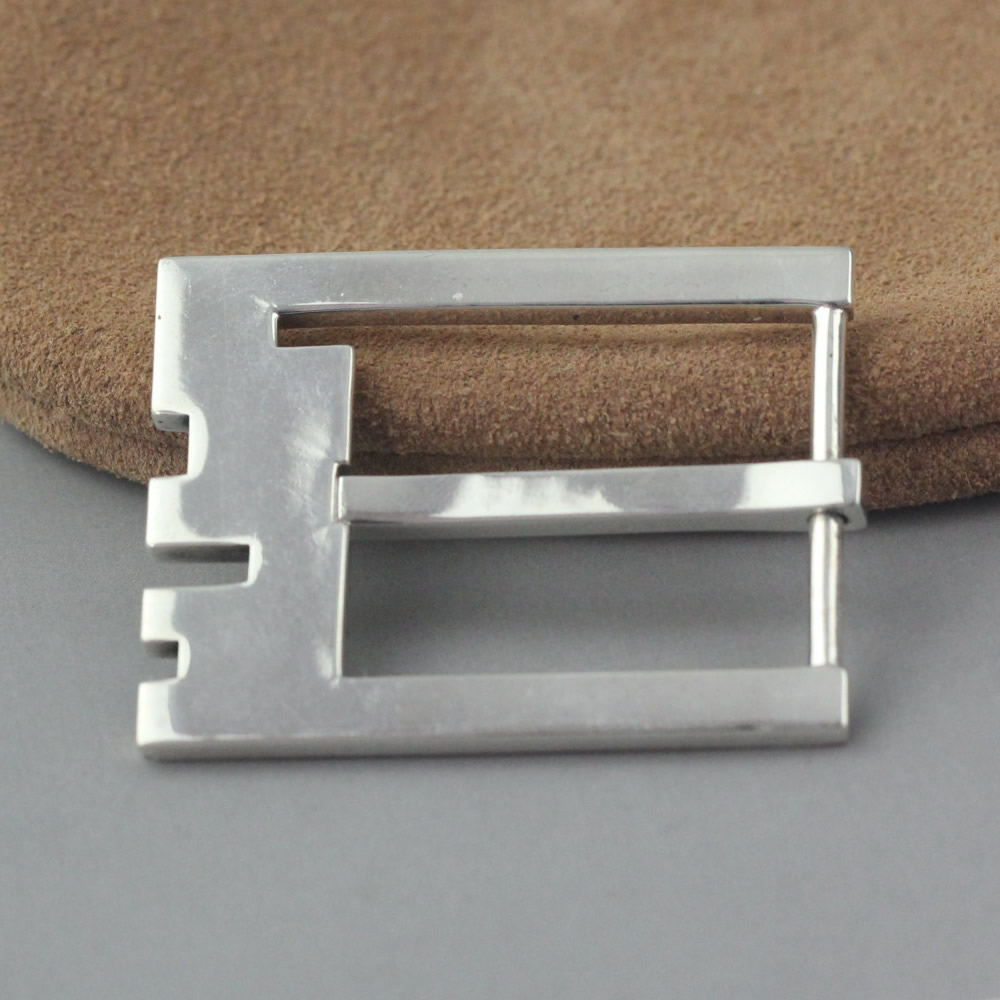 S925 Silver Frame Belt Buckle Lab Verified Avoid Tarnish Silver Hardware