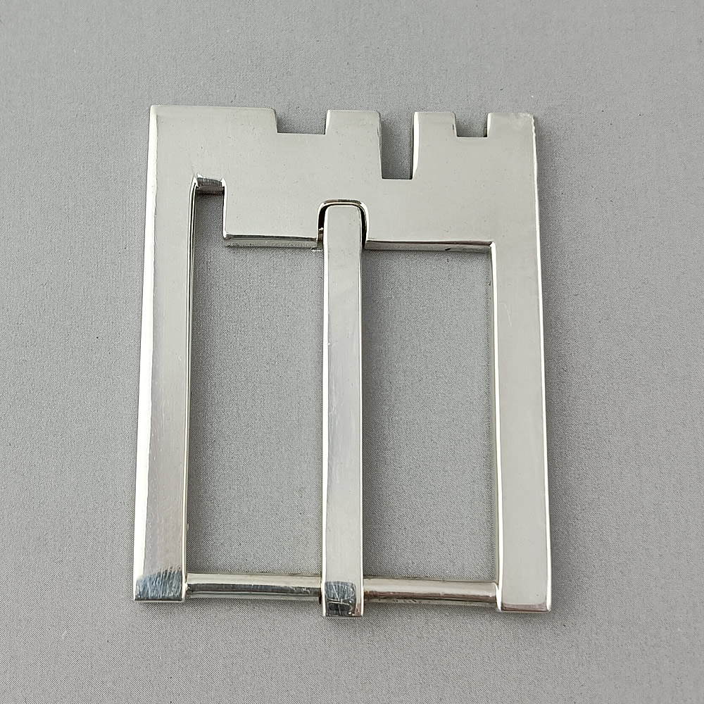 S925 Silver Frame Belt Buckle Lab Verified Avoid Tarnish Silver Hardware