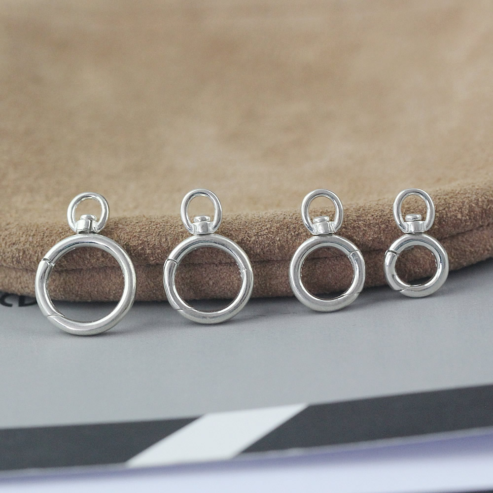 925 Sterling Silver Spring Ring Clasp Lab Tested Authentic Anti Tarnish DIY Bracelet Jewelry Craft Findings