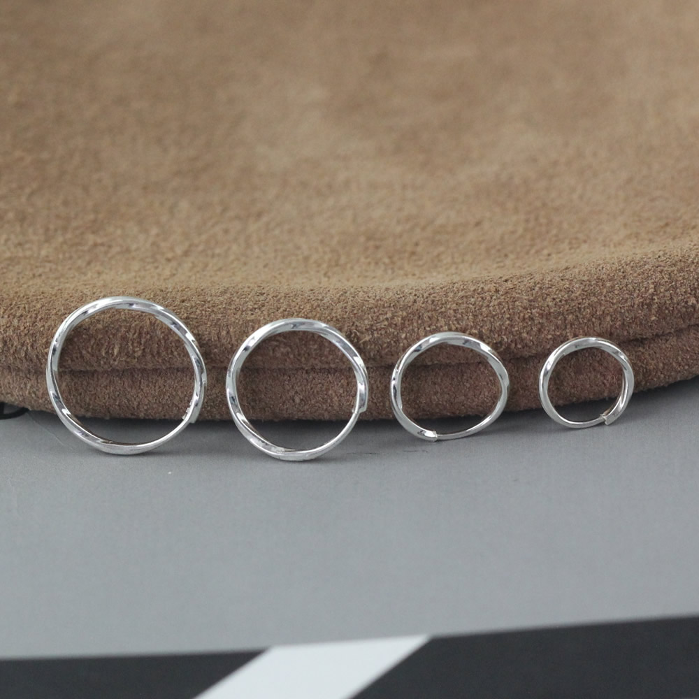Sterling Silver Seamless Nose Ring Lab Tested Authentic Anti Tarnish Minimalist Piercing Jewelry Craft Findings