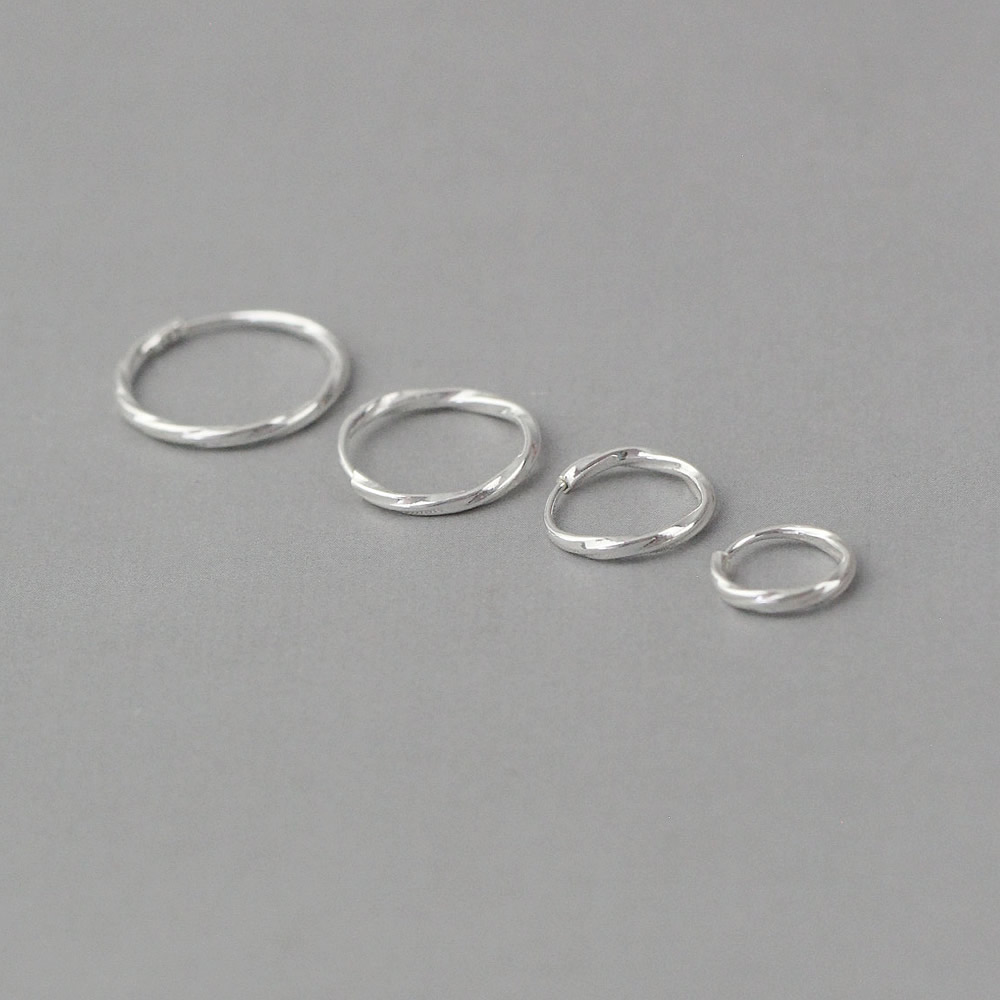 Sterling Silver Seamless Nose Ring Lab Tested Authentic Anti Tarnish Minimalist Piercing Jewelry Craft Findings