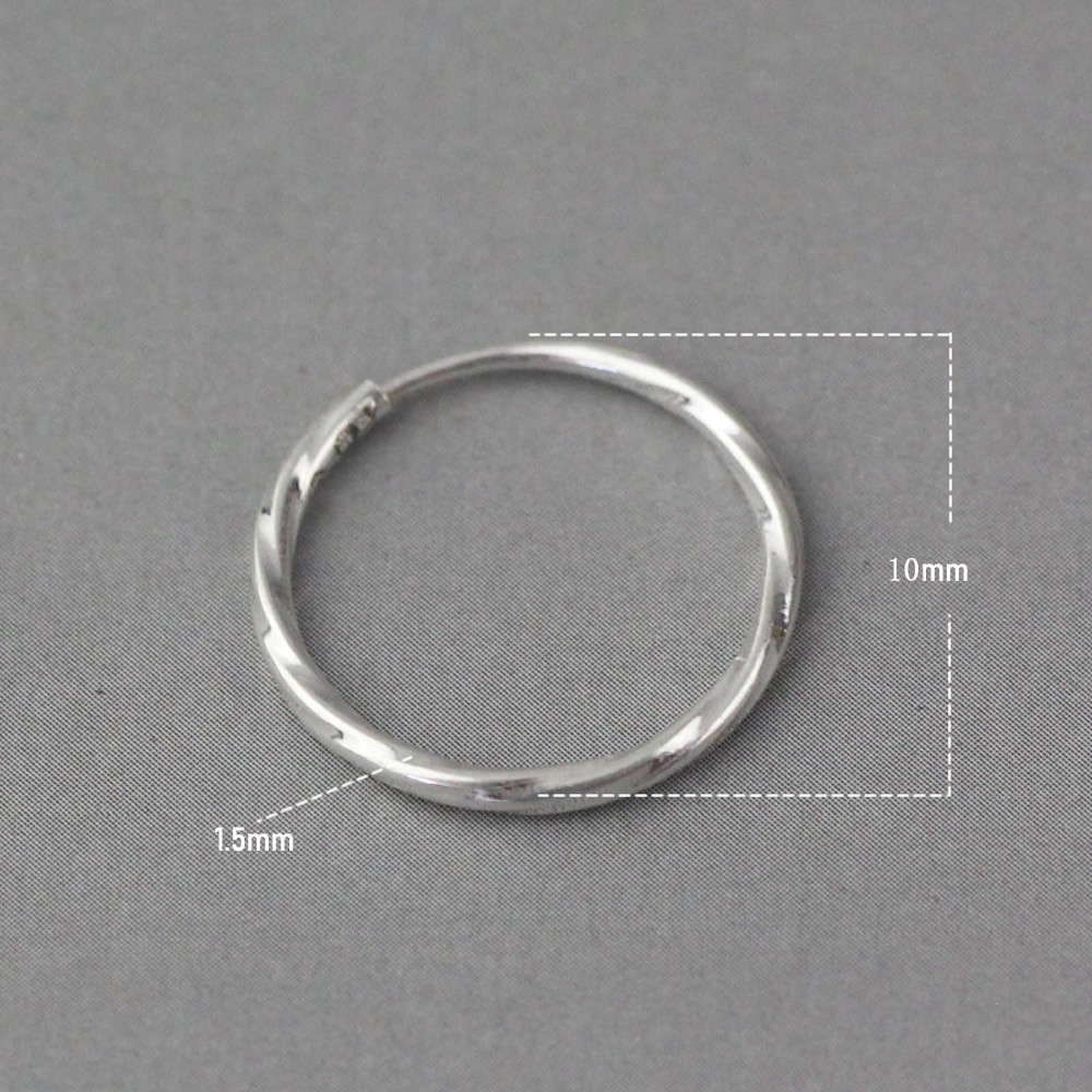 Sterling Silver Seamless Nose Ring Lab Tested Authentic Anti Tarnish Minimalist Piercing Jewelry Craft Findings