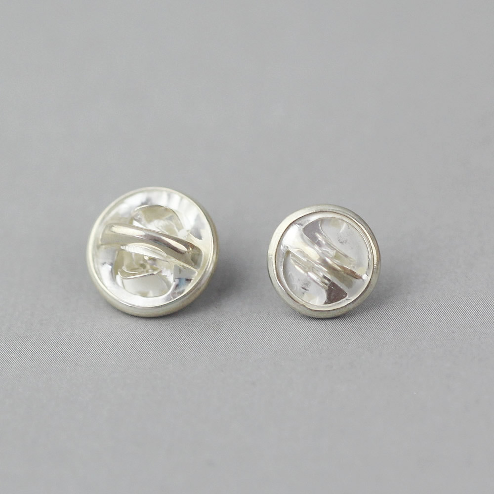 Solid Sterling Silver Disc Push Clasp For Leather Cord Jewelry