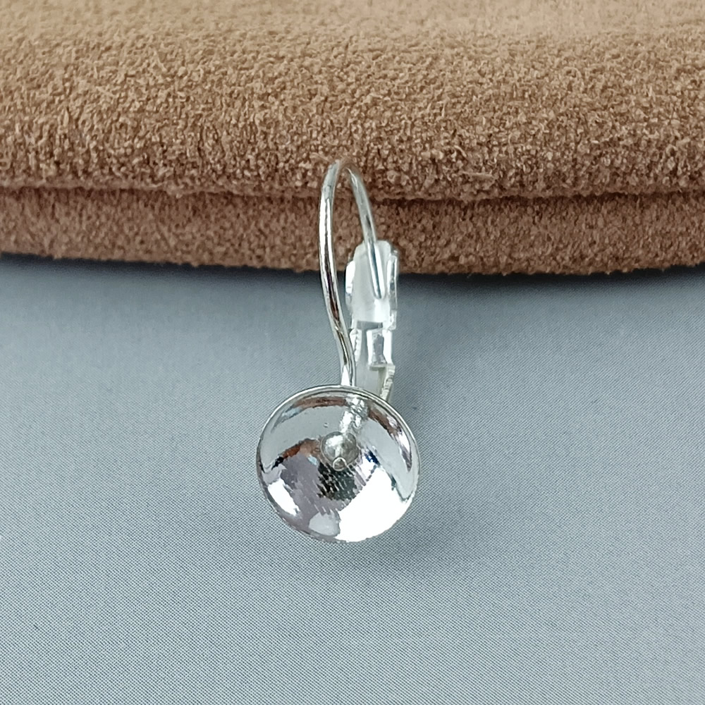 Sterling Silver Cup Base Ear Hook Lab Tested Authentic Anti Tarnish DIY Dangle Earring Craft Findings