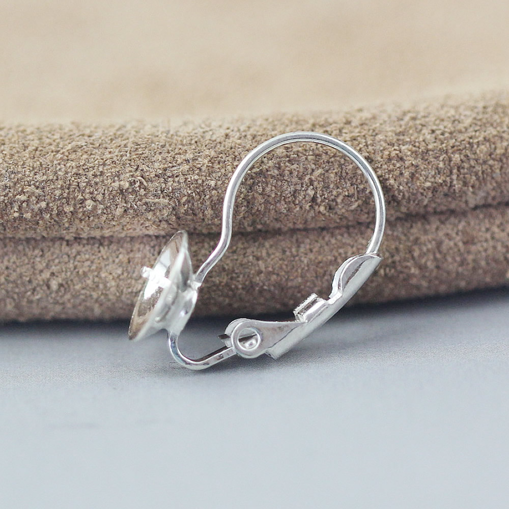 Sterling Silver Cup Base Ear Hook Lab Tested Authentic Anti Tarnish DIY Dangle Earring Craft Findings