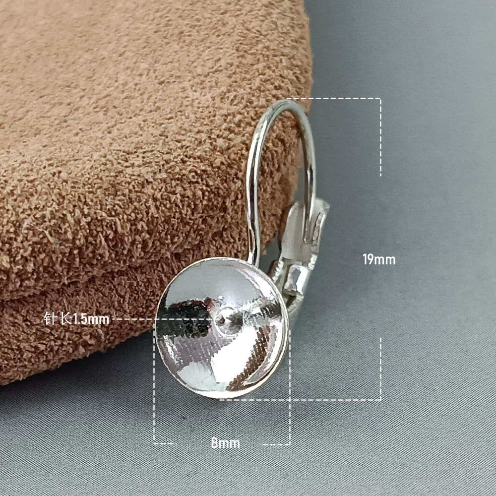 Sterling Silver Cup Base Ear Hook Lab Tested Authentic Anti Tarnish DIY Dangle Earring Craft Findings