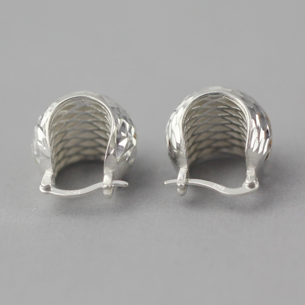 925 Sterling Silver Chunky Huggie Hoops Hand‑Crafted Lab‑Tested For Sensitive Ears