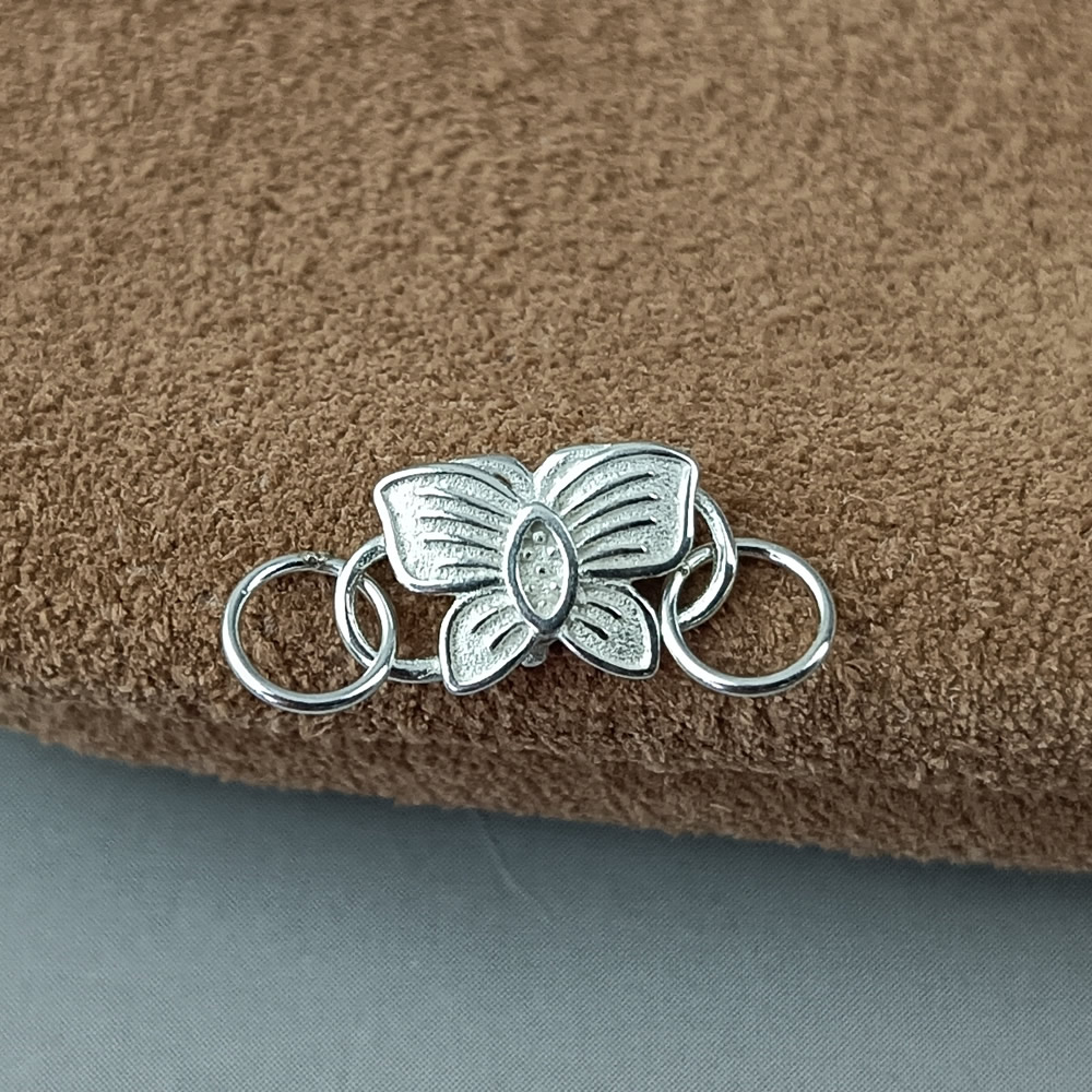 Sterling Silver Butterfly Chain Connector Lab Tested Authentic Anti Tarnish Permanent Jewelry Craft Findings