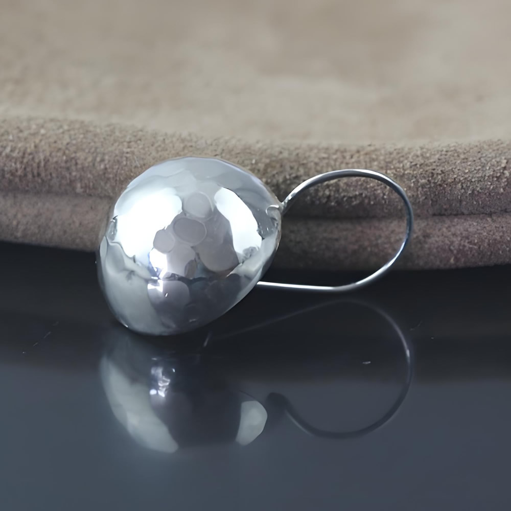 S925 Silver Plain Disc Earring Lab Verified Anti-tarnish Silver