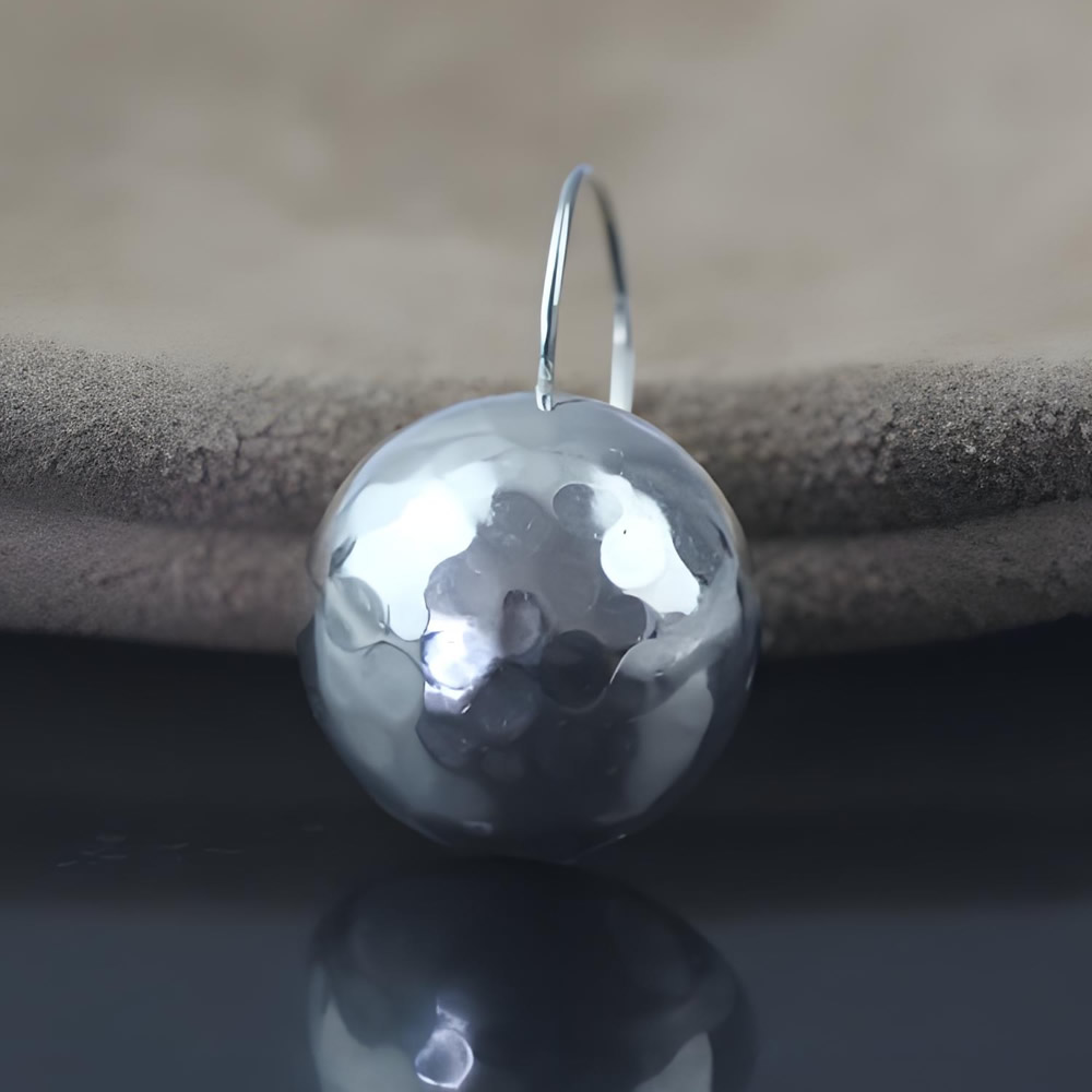S925 Silver Plain Disc Earring Lab Verified Anti-tarnish Silver