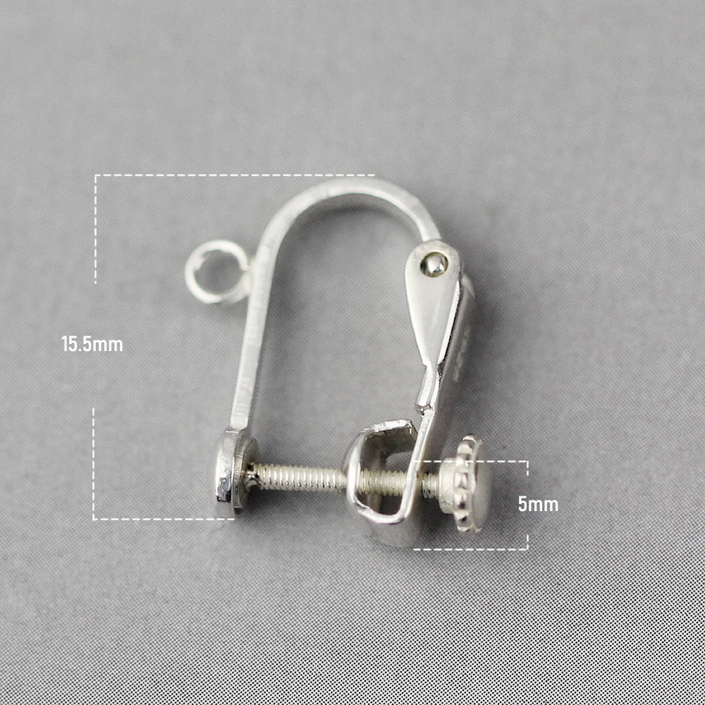 Sterling Silver Smooth Clip On Earring Lab Tested Anti Tarnish Non Pierced Daily Jewelry Making Supplies