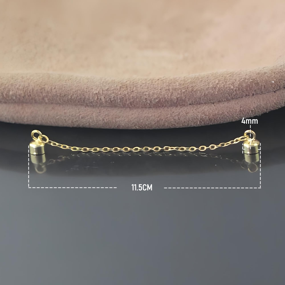 925 Silver Gold Plated Magnetic Connector For Bracelet Necklace