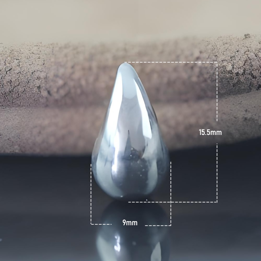 Sterling Silver Teardrop Stud Polished Lab Inspected Long Lasting Stackable Jewelry Craft Findings
