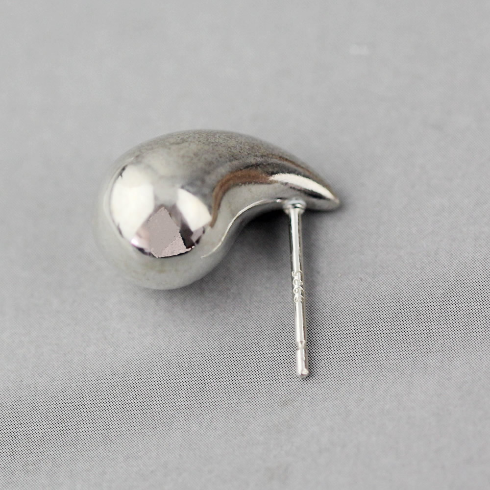 Sterling Silver Teardrop Stud Polished Lab Inspected Long Lasting Stackable Jewelry Craft Findings