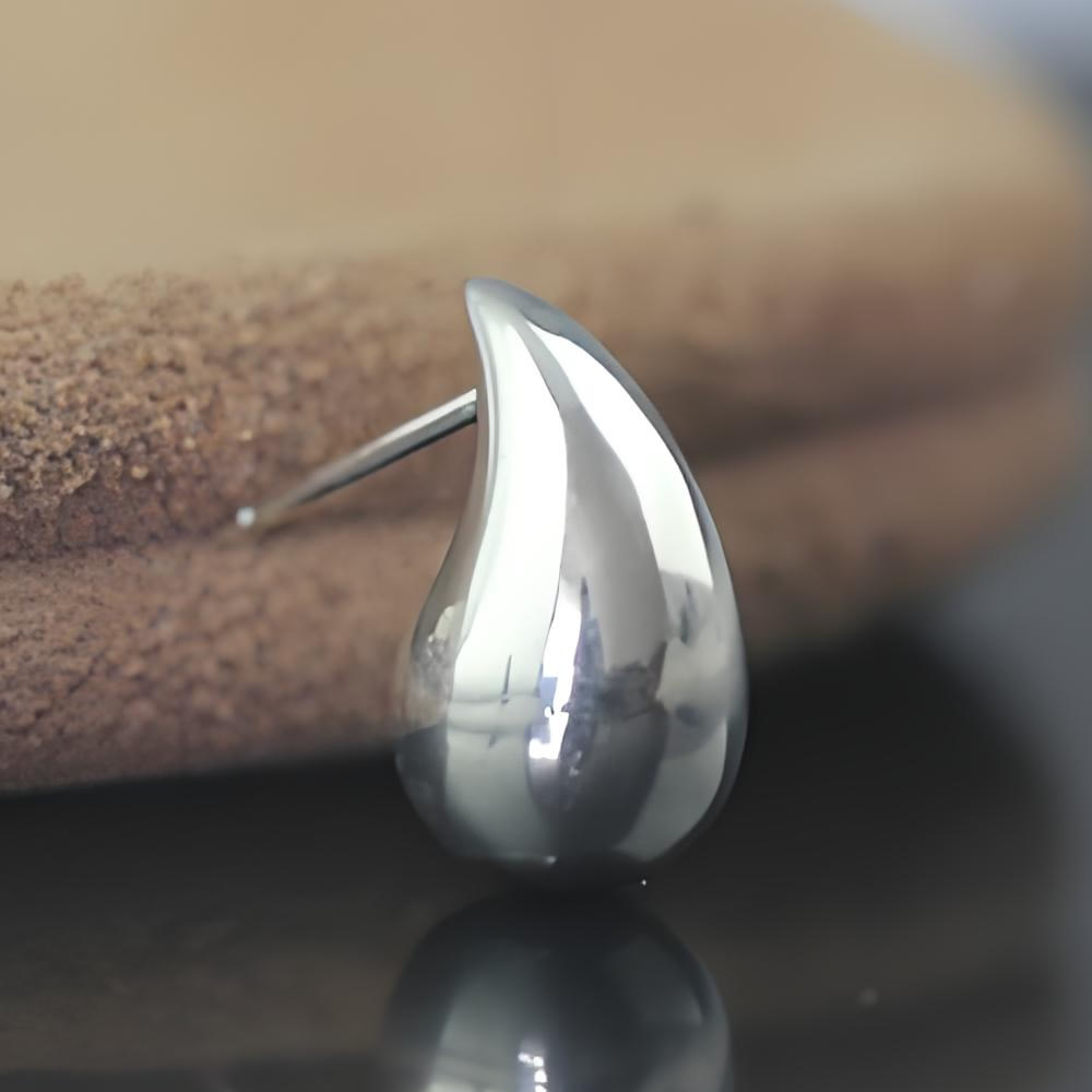 Sterling Silver Teardrop Stud Polished Lab Inspected Long Lasting Stackable Jewelry Craft Findings